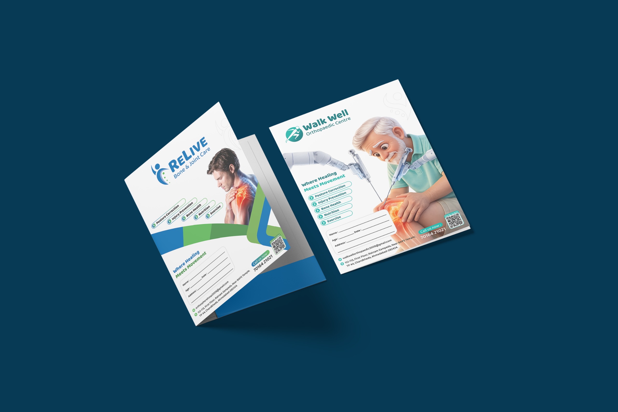 Hospital diagnostic patient file printed in Shahibaug by Mangalam Print and Pack
